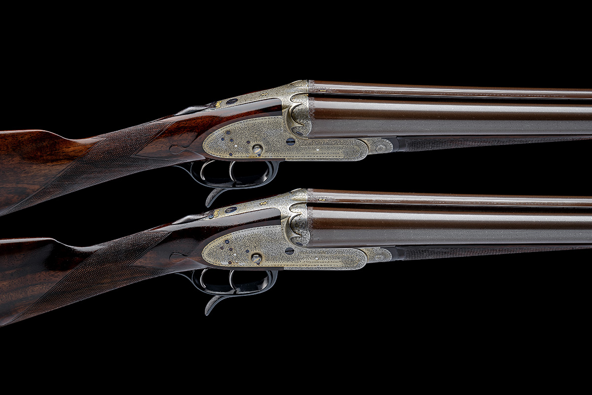 James Woodward matched composed 20 gauge pair of Sidelock Ejector Shotguns  with 27 inch barrels, made for the King of Romania for sale
